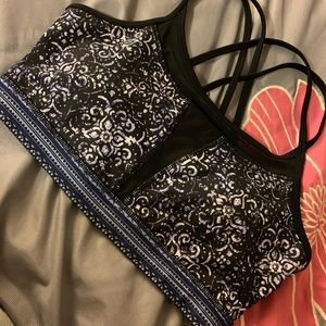 gaiam printed sports bra